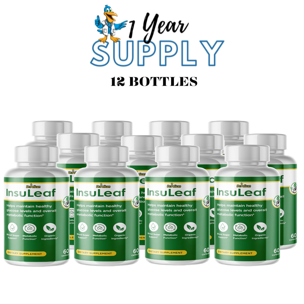 InsuLeaf- Blood Support- 12 Bottles- 720 Capsules