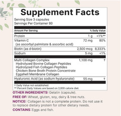 Micro Ingredients Multi Collagen Pills for Women & Men, 240 Capsules–