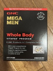 GNC Mega Men Whole Body Vitapak Program (Exp: 06/27)