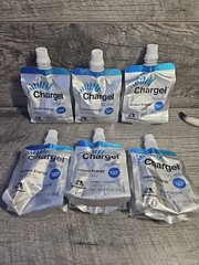 6x Chargel White Grape Instant Energy Gel Caffeine-Free Running Best By 12/2025