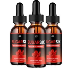 (3 Pack) Sugar Six Drops Healthy Formula – SugarSix Liquid Drops, All Natural