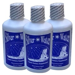 Silver Water Colloidal Silver, 3 pack, 3 ppm, 96 fl oz.