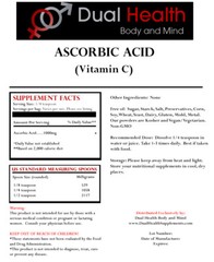 ASCORBIC ACID (100 grams (3.5 oz)) Pure Vitamin C Powder Non-GMO Non Irradiated