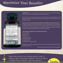 Black Maca Root Benefits | Best Supplement Capsule Pill Men Women FREE SHIP
