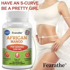 African Mango Capsules 1000 Mg Per Serving Weight Loss Fat Burner 30-120 Pills