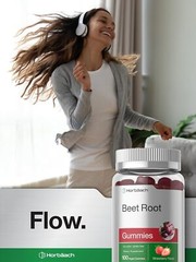 Beet Root Gummies | 6000mg | 100 Count | Vegan | Strawberry Flavor | by Horbaach