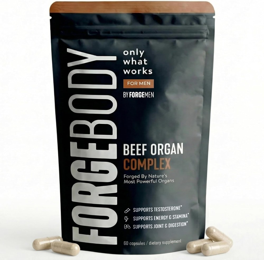 Beef Organ Complex Capsules – 100% Grass Fed Beef Organ Supplements, 1 Month