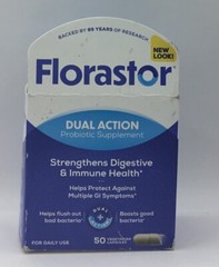 Florastor Daily Probiotic Supplement for Men &Women 250 mg 50 Capsules DIRTY BX