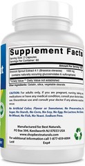 2 Pack Best Naturals Broccoli Sprouts Extract 1000 mg 120 Capsules