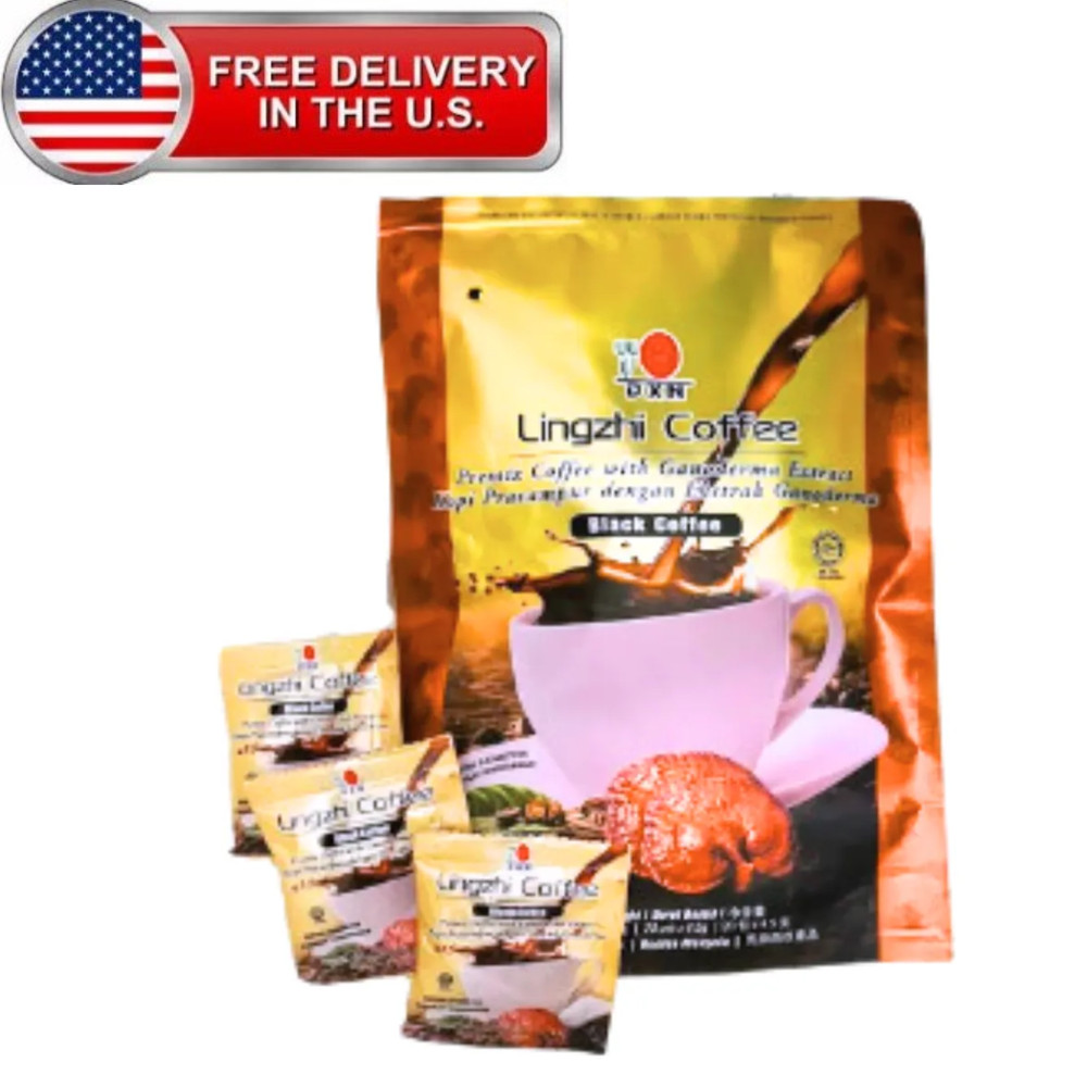 DXN Lingzhi Black Coffee with Ganoderma ORI – NO SUGAR & HALAL (Health Benefit)
