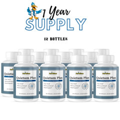 Quietum Plus- Nootropic Supplement– Brain Health & Nerve Support- 12 Bottles