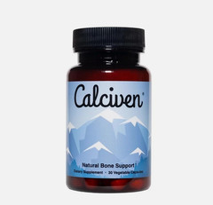 （1-5 pack）Calciven Natural Bone Support 30 Vegetable Capsules, 06/28