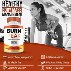 Burn Peak Capsules, Max Strength, BurnPeak All Natural Supplement (10 Pack)