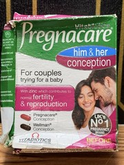 Vitabiotics Pregnacare Him & Her Conception Tablets (x60) Exp:05/2028