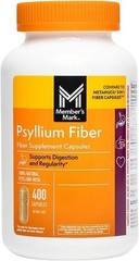 Member’s Mark Psyllium Husk Fiber Capsules 400 Count Digestive Health