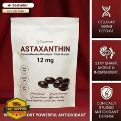 ClarityMD Astaxanthin 30 Softgels Pack of 3 12mg