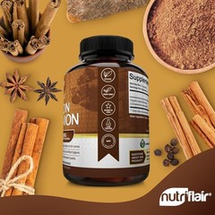 Natural Blueberry-Flavored Ceylon Cinnamon 1200mg – , Gluten Free Capsules