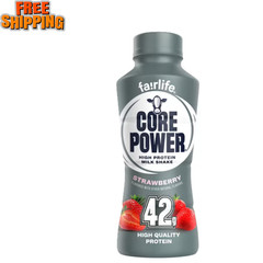Core Power High Protein Shake, Strawberry, 42g Bottle, 14 fl oz-free shipping