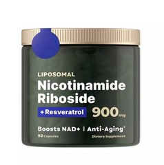 NAD Supplement for Anti-Aging Energy Focus Nicotinamide Riboside Resveratrol