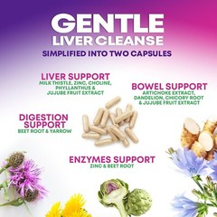 Liver Cleanse, Detox & Repair, 1,166 mg Support Supplement with Milk Thistle