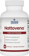 Arthur Andrew Medical Nattovena Nattokinase 4000 FU Double Strength 180 Caps