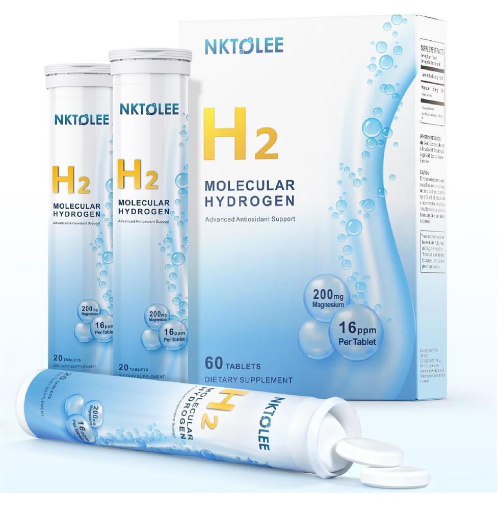 Hydrogen Water Tablets – 16 PPM Molecular Hydrogen Tablet – 200mg Magnesium – Fa