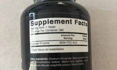 Oxify Lactase Enzyme 9000 FCC ALU, 360 Tablets