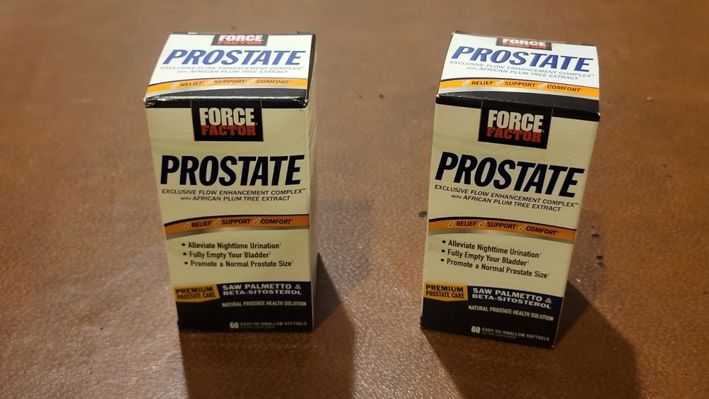 2 PKGs Force Factor Prostate W/ Beta-Sitosterol & Saw Palmetto 08/2028 FREE SHIP