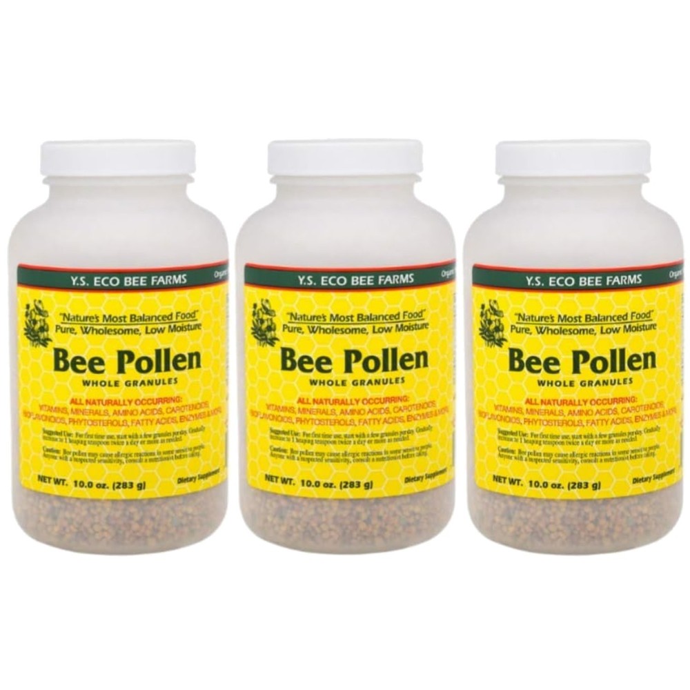 Bee Pollen Bundle – 10 oz x 3 Granules by Y.S. Eco Bee Farms