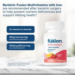 One Per Day Bariatric Multivitamin with Iron Chewable | Citrus Berry Flavor | Vi