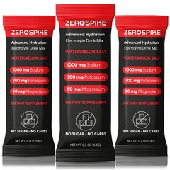 Zerospike No Sugar Electrolytes Powder Packets | Keto 0.2 Ounce (Pack of 30)
