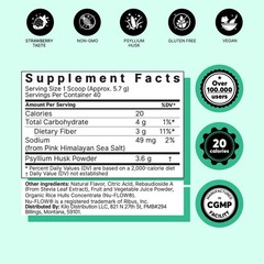 NEW 2x ColonBroom Digestive Psyllium Husk Powder STRAWBERRY 40 Servings Exp 5/27