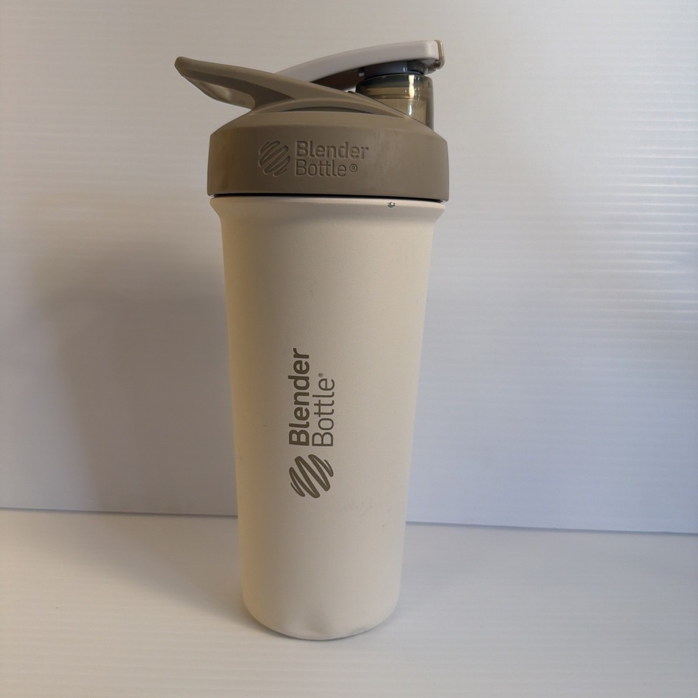 Blender Bottle Dymatize Workout Protein Powder Drink Mixer Gym Metal 20 oz