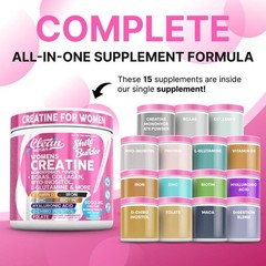 Creatine for Women | Creatine Monohydrate+BCAA Powder Myo-Inositol Collagen