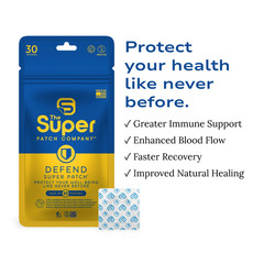 Super Patch DEFEND Immune Support Patch Drug-Free Daily Wellness 7 Patches