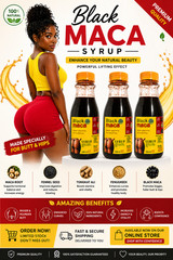 3 Bottle Syrup Maca For Big Butt Enlargement Big Leg