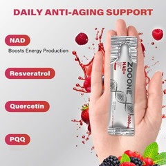 3X zooone Supplement 1000mg Packets Liquid NAD+ – Premium Nicotinamide Riboside