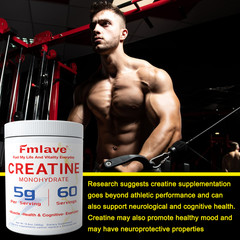 Fmlave Creatine Monohydrate 5g Micronized Creatine 10.58oz – 60 Serving Non-GMO