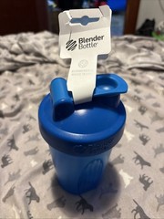Blue On Blue Blender Bottle W/ Unopened Blenderball Whisk Inside