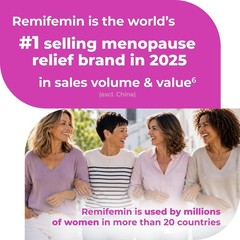 Menopause Relief Supplements – Black Cohosh, Estrogen-Free, 120 Tablets, Clinica