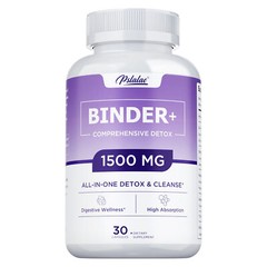 Binder Detox – Activated Carbon, Zeolite – Detox Support, Natural Cleanse Aid
