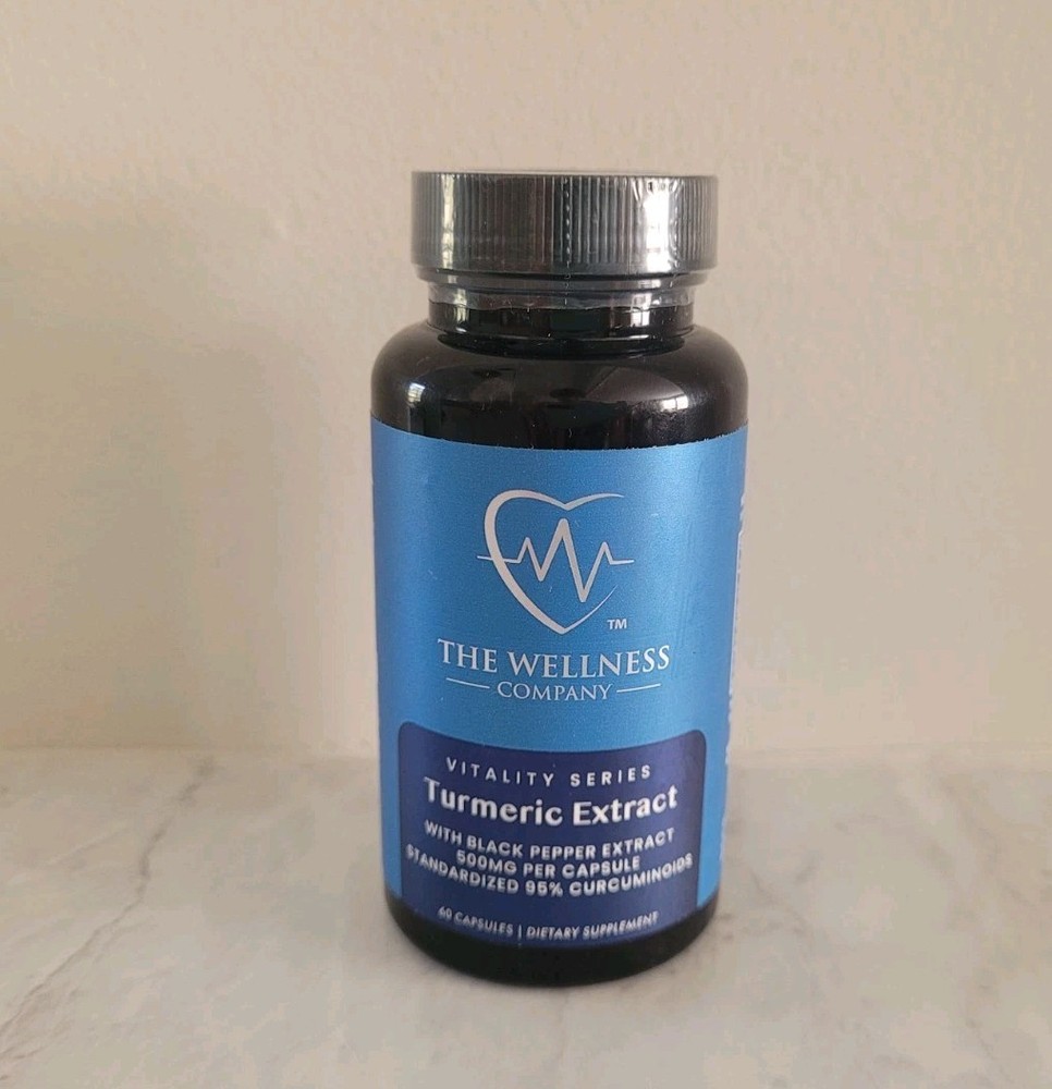 The Wellness Company – Turmeric Extract 60 Capsules 500mg Per Capsule