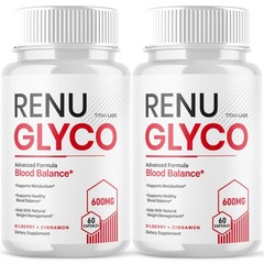 (2 Pack) Renu Glyco Advanced Blood Health Support Supplement RenuGlyco 120 Caps