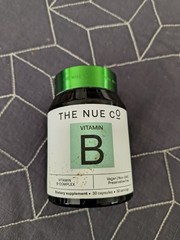 The Nue Co Vitamin B Complex Energy Skin & Hair Support Vegan 30 Caps Bb 7/27