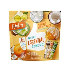 Anytime Essential Coconut Variety Pack – Powder Drink Mix Packets with Collag…
