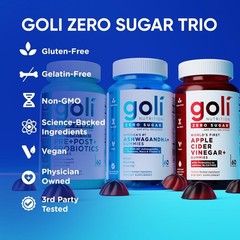 HOT-Goli Zero Sugar Trio -World’s First 3-in-1 Pre, Post,Cider Vinegar w/Vitamin