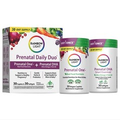 Rainbow Light Prenatal DHA Vitamins for Women | 30 Count (Pack of 2), Green