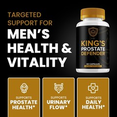 (5 Pack) Kings Prostate Defender For Men Capsules – Advanced Formula Supplements