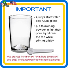 Clear Dysphagiaide Thickener Powder – 180 Servings – Liquid and Drink Thickener