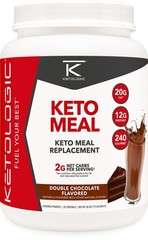 Keto Meal Replacement Shake Powder for Optimal Results + MCT Oil + Grass-Fed Whe